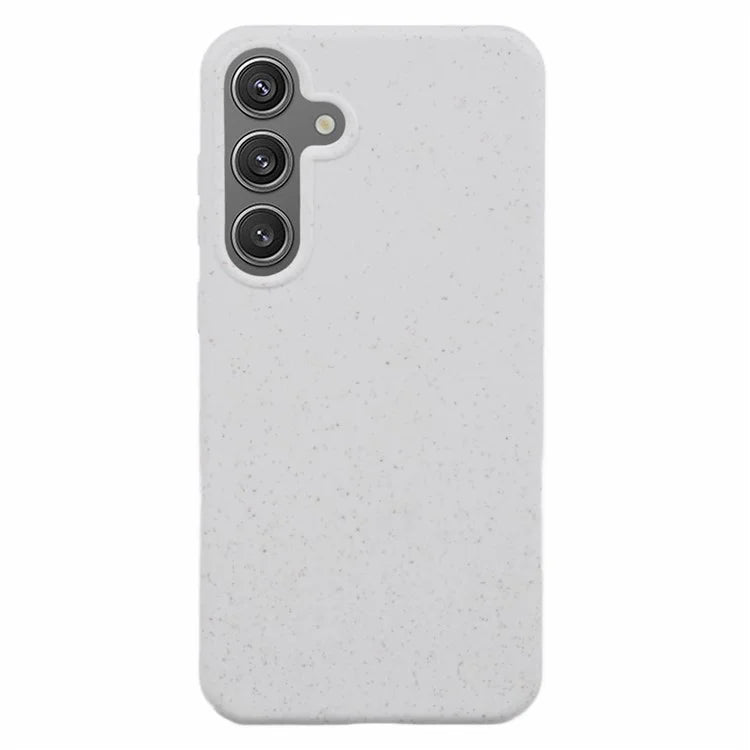 For Samsung Galaxy S24+ Shockproof Case Biodegradable Wheat Straw+TPU Hybrid Phone Shell