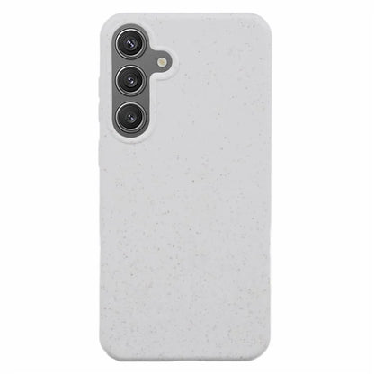 For Samsung Galaxy S24+ Shockproof Case Biodegradable Wheat Straw+TPU Hybrid Phone Shell