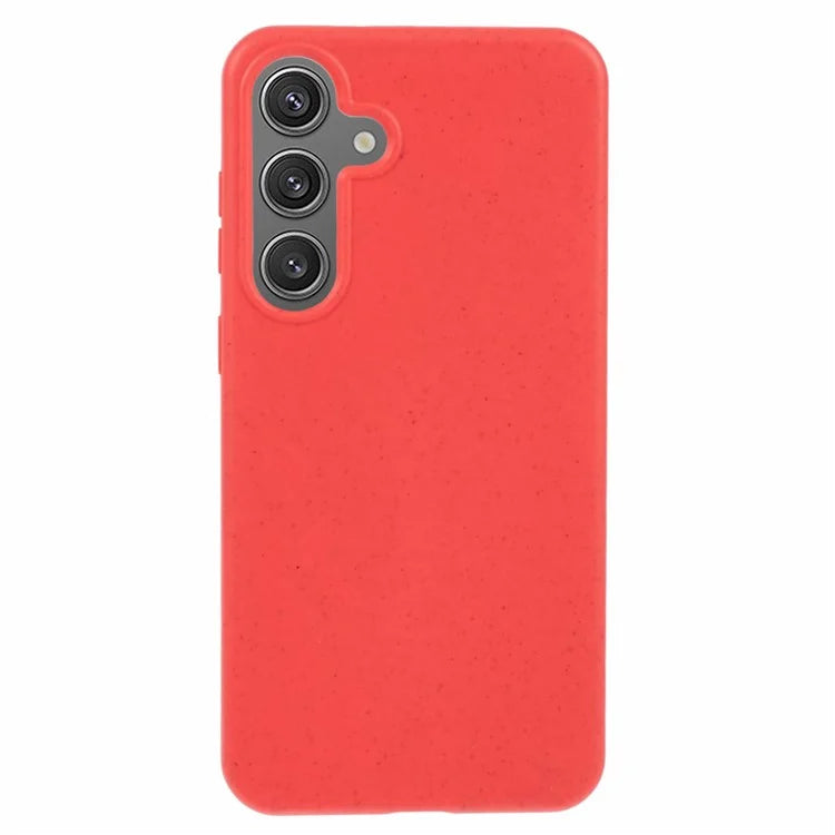 For Samsung Galaxy S24+ Shockproof Case Biodegradable Wheat Straw+TPU Hybrid Phone Shell