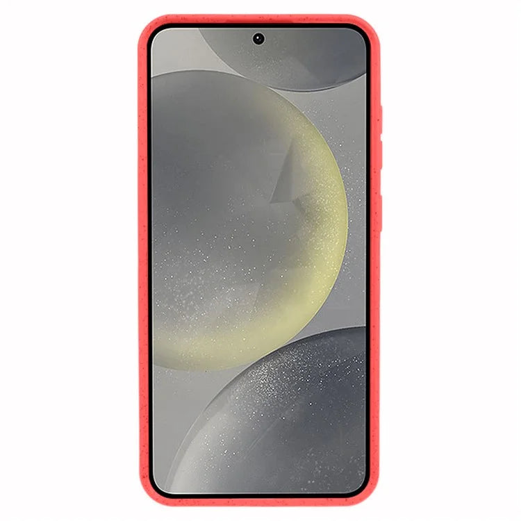 For Samsung Galaxy S24+ Shockproof Case Biodegradable Wheat Straw+TPU Hybrid Phone Shell