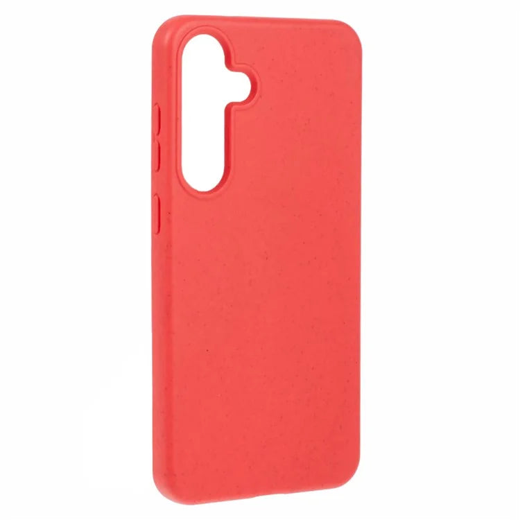 For Samsung Galaxy S24+ Shockproof Case Biodegradable Wheat Straw+TPU Hybrid Phone Shell