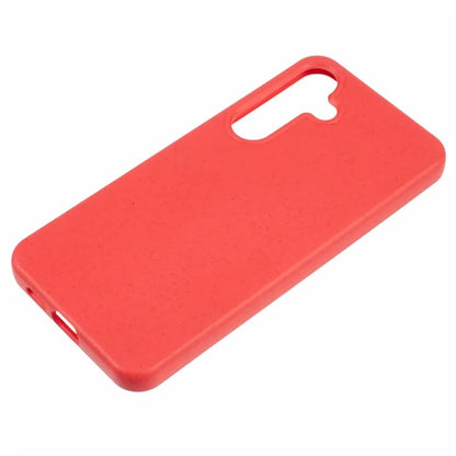 For Samsung Galaxy S24+ Shockproof Case Biodegradable Wheat Straw+TPU Hybrid Phone Shell