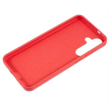 For Samsung Galaxy S24+ Shockproof Case Biodegradable Wheat Straw+TPU Hybrid Phone Shell
