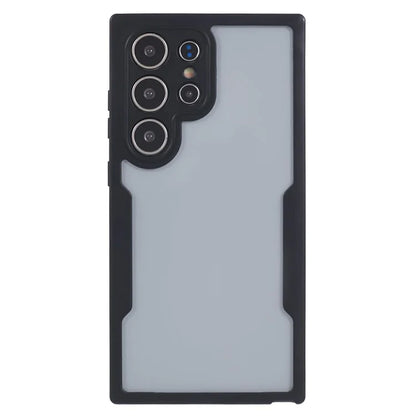 For Samsung Galaxy S24 Ultra Case Acrylic+TPU Full Body Protection Phone Cover with PET Screen Film