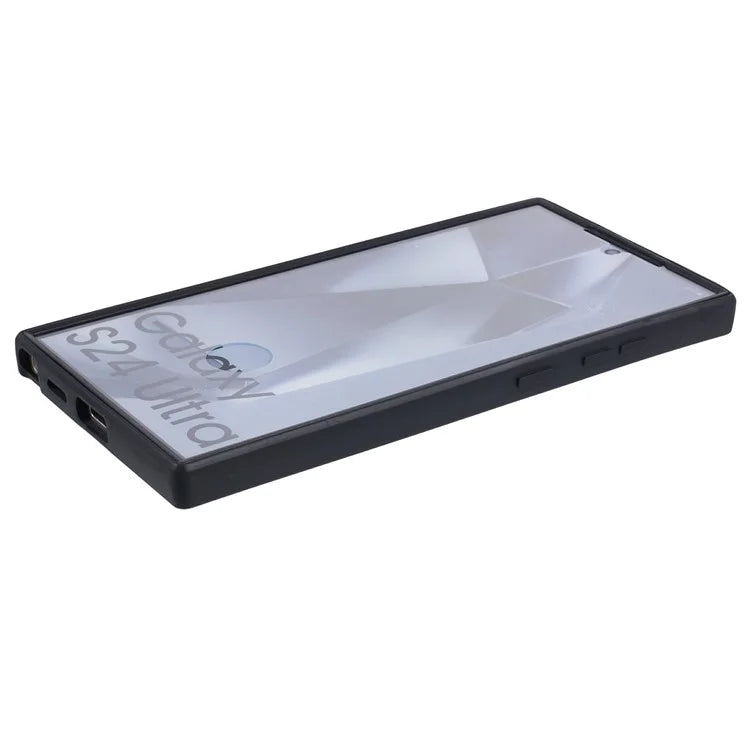 For Samsung Galaxy S24 Ultra Case Acrylic+TPU Full Body Protection Phone Cover with PET Screen Film