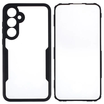 For Samsung Galaxy A55 5G Clear Case Acrylic+TPU Anti-drop Phone Cover with PET Screen Protector