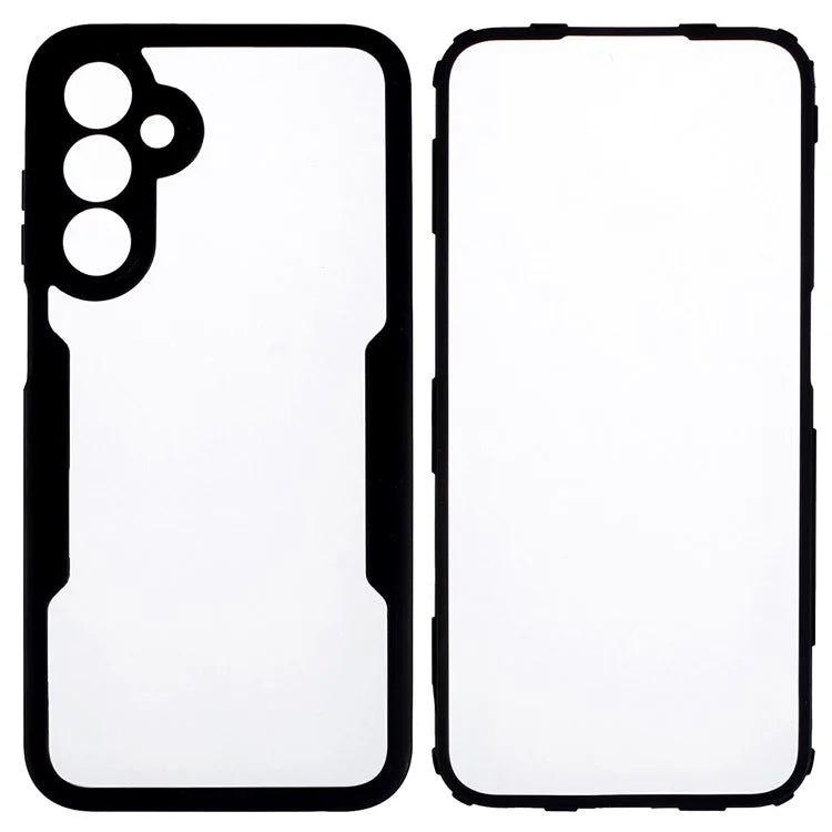 For Samsung Galaxy A25 5G (Global) (161.0 x 76.5 x 8.3mm) Case Acrylic+TPU Clear Phone Cover with PET Screen Protector