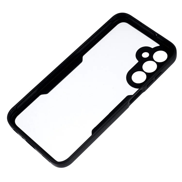 For Samsung Galaxy A25 5G (Global) (161.0 x 76.5 x 8.3mm) Case Acrylic+TPU Clear Phone Cover with PET Screen Protector