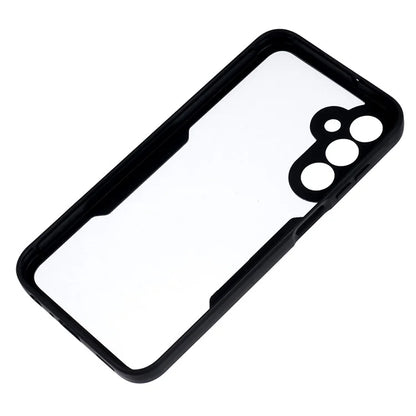 For Samsung Galaxy A25 5G (Global) (161.0 x 76.5 x 8.3mm) Case Acrylic+TPU Clear Phone Cover with PET Screen Protector