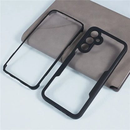 For Samsung Galaxy A25 5G (Global) (161.0 x 76.5 x 8.3mm) Case Acrylic+TPU Clear Phone Cover with PET Screen Protector