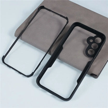 For Samsung Galaxy A25 5G (Global) (161.0 x 76.5 x 8.3mm) Case Acrylic+TPU Clear Phone Cover with PET Screen Protector