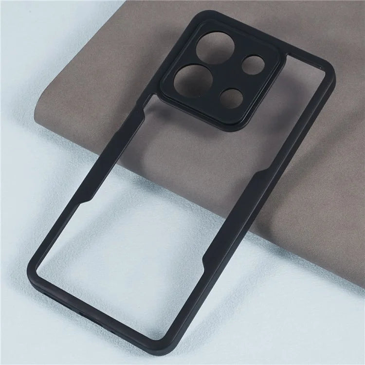 For Xiaomi Redmi Note 13 5G Phone Cover Acrylic + TPU Shockproof Back Case with  PET Screen Film