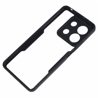 For Xiaomi Redmi Note 13 4G Case Anti-Drop Protective Acrylic + TPU Phone Shell, Black