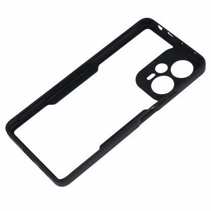 For Xiaomi Poco F5 5G / Redmi Note 12 Turbo Case Acrylic + TPU Clear Phone Cover PET Screen Film