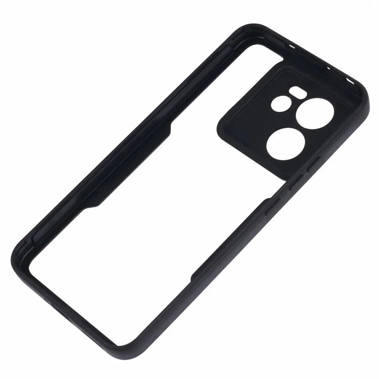 For Xiaomi 13T / 13T Pro / Redmi K60 Ultra Shockproof Case Built-in Screen Protector Phone Shell, Black