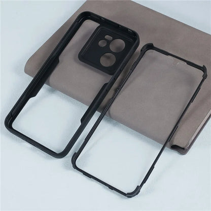 For Xiaomi 13T / 13T Pro / Redmi K60 Ultra Shockproof Case Built-in Screen Protector Phone Shell, Black