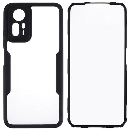 For Xiaomi Redmi Note 12S 4G Case Soft TPU + Hard Acrylic Hybrid Cover Cover with PET Screen Film