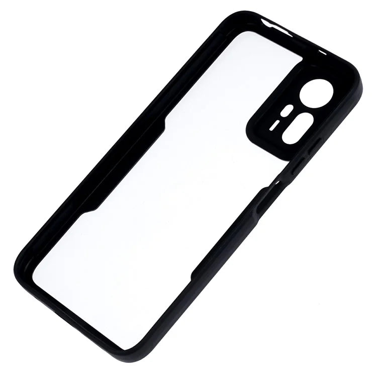 For Xiaomi Redmi Note 12S 4G Case Soft TPU + Hard Acrylic Hybrid Cover Cover with PET Screen Film