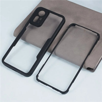 For Xiaomi Redmi Note 12S 4G Case Soft TPU + Hard Acrylic Hybrid Cover Cover with PET Screen Film