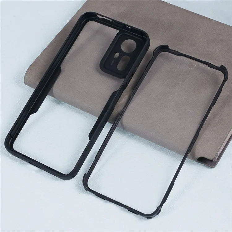 For Xiaomi Redmi Note 12S 4G Case Soft TPU + Hard Acrylic Hybrid Cover Cover with PET Screen Film