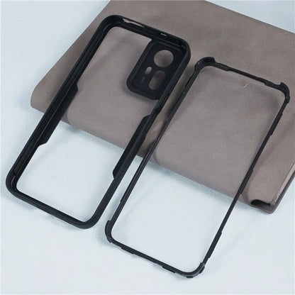 For Xiaomi Redmi Note 12S 4G Case Soft TPU + Hard Acrylic Hybrid Cover Cover with PET Screen Film