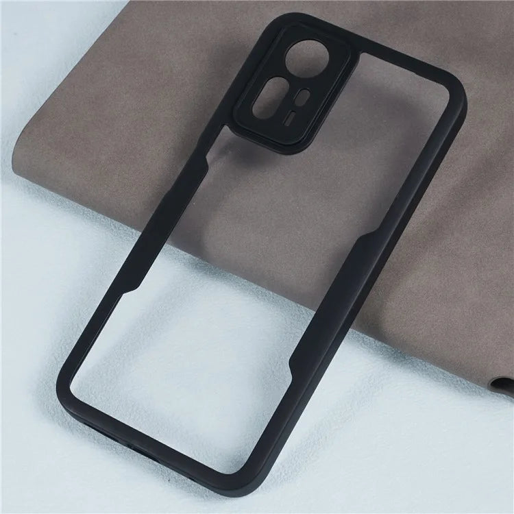 For Xiaomi Redmi Note 12S 4G Case Soft TPU + Hard Acrylic Hybrid Cover Cover with PET Screen Film