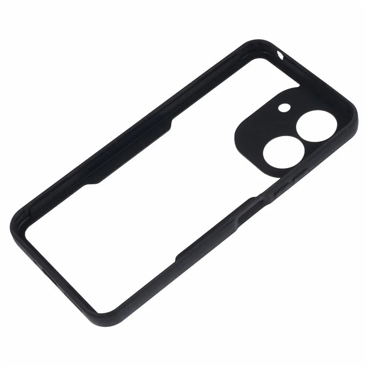 For Xiaomi Redmi 13C 4G / Poco C65 4G Case Acrylic + TPU Transparent Phone Cover with PET Film