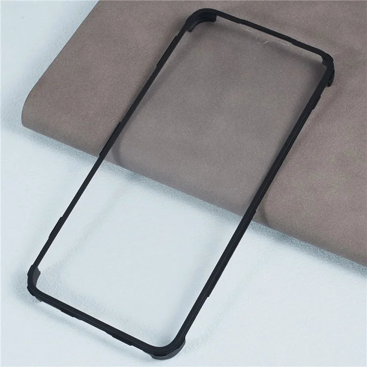 For Xiaomi Redmi 12C 4G Clear Phone Case Acrylic+TPU+PET Screen Protector Full Protection Cover