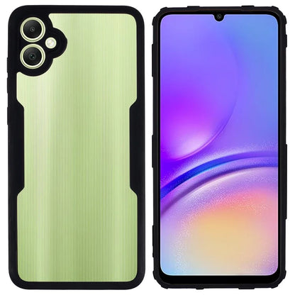 For Samsung Galaxy A05 4G Protective Case Acrylic+TPU Clear Phone Cover with PET Screen Protector
