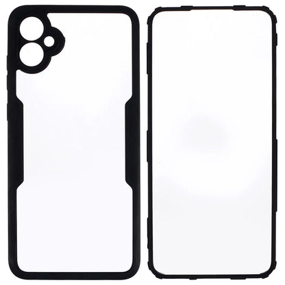 For Samsung Galaxy A05 4G Protective Case Acrylic+TPU Clear Phone Cover with PET Screen Protector