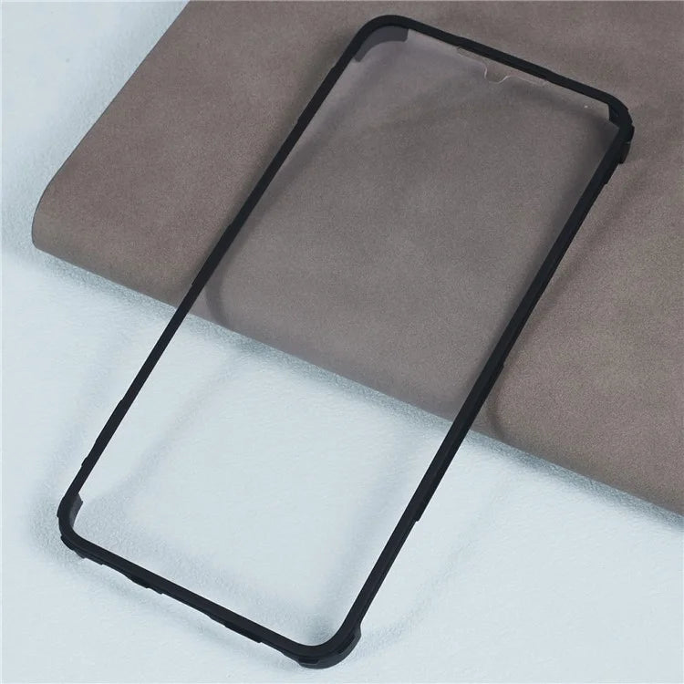 For Samsung Galaxy A05 4G Protective Case Acrylic+TPU Clear Phone Cover with PET Screen Protector