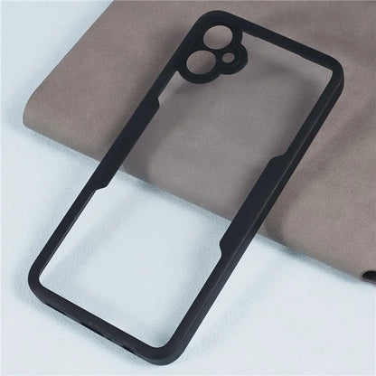 For Samsung Galaxy A05 4G Protective Case Acrylic+TPU Clear Phone Cover with PET Screen Protector