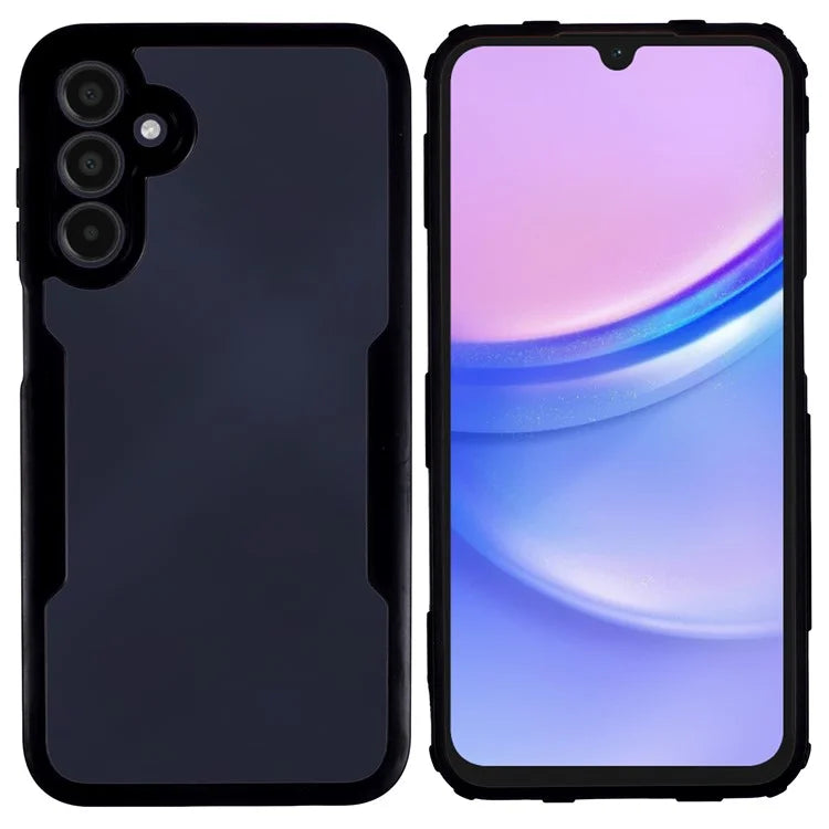 For Samsung Galaxy A15 4G / Galaxy A15 5G Case Acrylic+TPU Phone Cover with Built-in Screen Protector