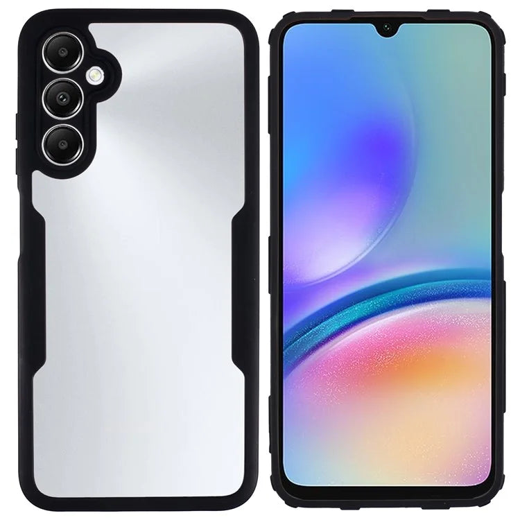 For Samsung Galaxy A05s 4G Case Acrylic + TPU Transparent Phone Cover Cover with PET Screen Film