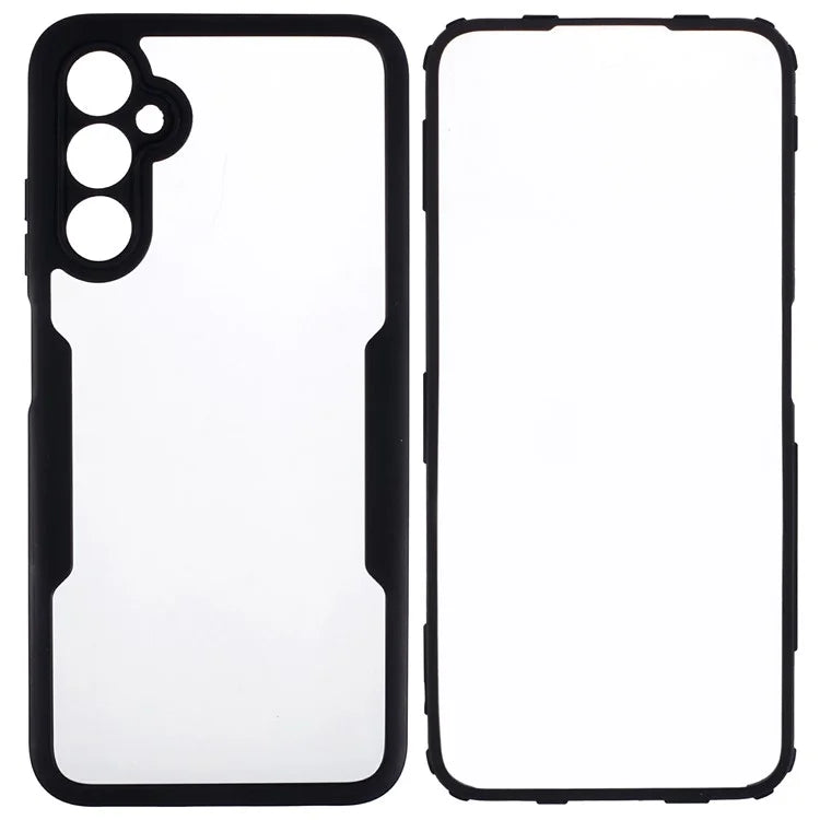 For Samsung Galaxy A05s 4G Case Acrylic + TPU Transparent Phone Cover Cover with PET Screen Film