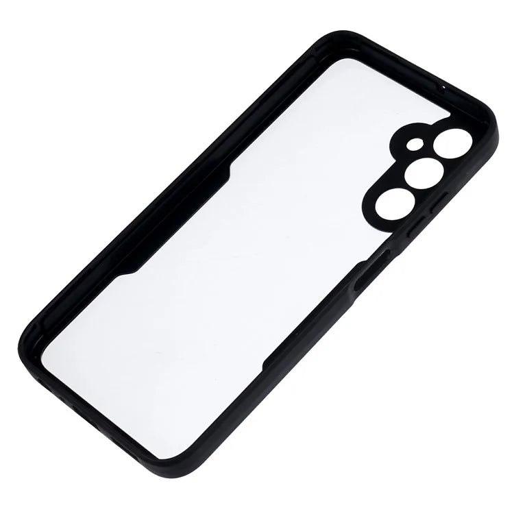 For Samsung Galaxy A05s 4G Case Acrylic + TPU Transparent Phone Cover Cover with PET Screen Film
