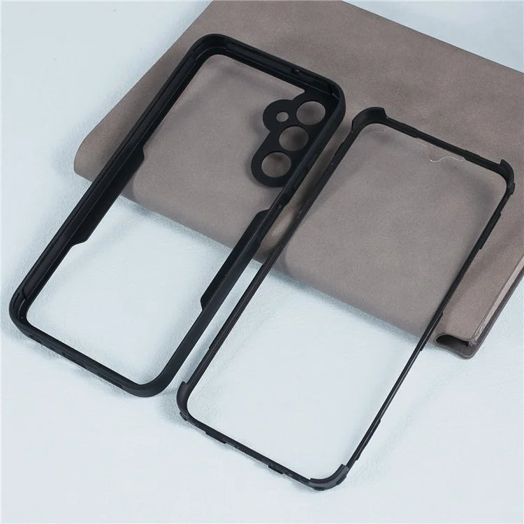 For Samsung Galaxy A05s 4G Case Acrylic + TPU Transparent Phone Cover Cover with PET Screen Film