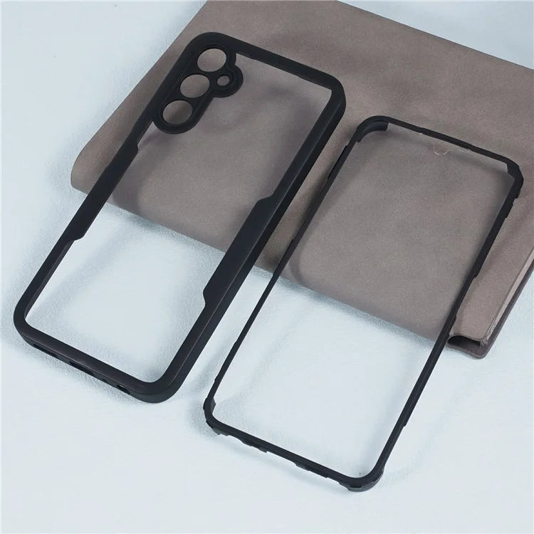 For Samsung Galaxy A05s 4G Case Acrylic + TPU Transparent Phone Cover Cover with PET Screen Film