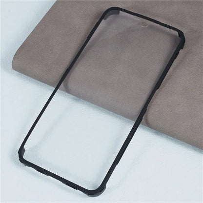 For Samsung Galaxy A05s 4G Case Acrylic + TPU Transparent Phone Cover Cover with PET Screen Film