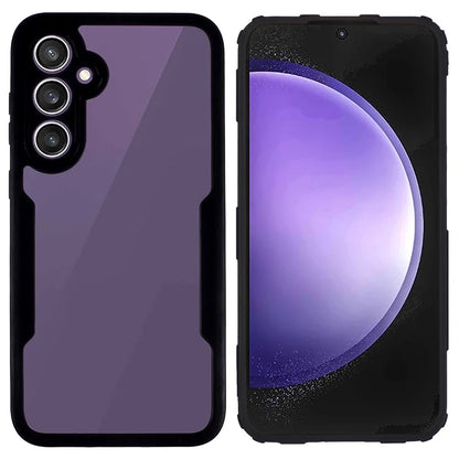 For Samsung Galaxy S23 FE Case Anti-Scratch Phone Shell with PET Screen Protector, Black
