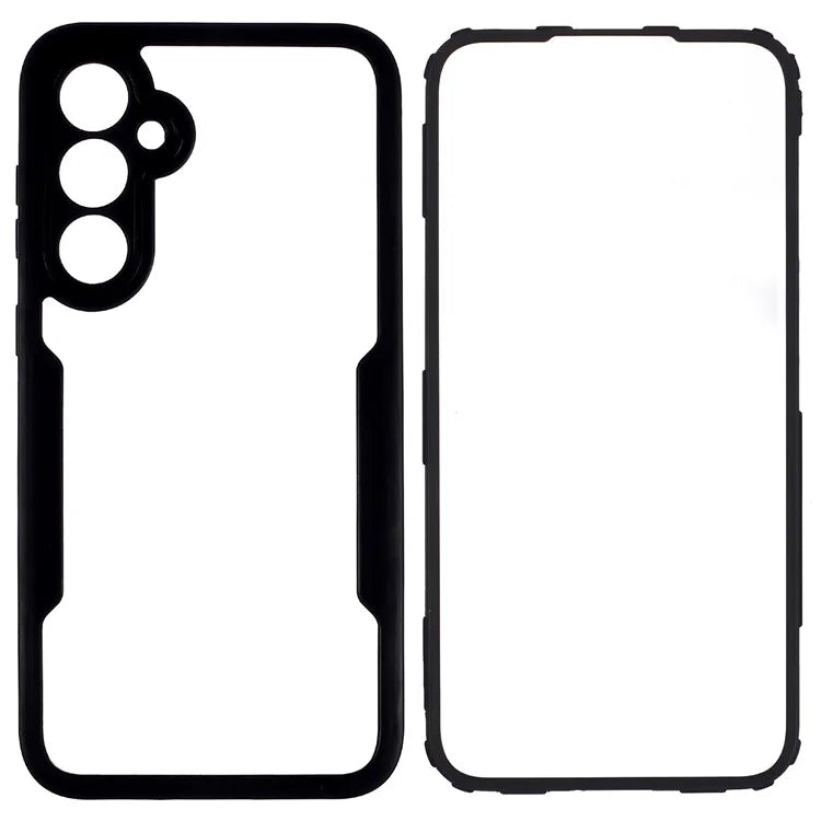 For Samsung Galaxy S23 FE Case Anti-Scratch Phone Shell with PET Screen Protector, Black