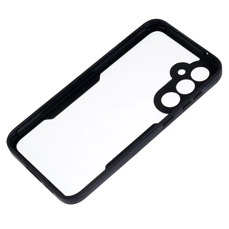 For Samsung Galaxy S23 FE Case Anti-Scratch Phone Shell with PET Screen Protector, Black