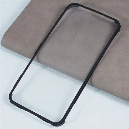 For Samsung Galaxy S23 FE Case Anti-Scratch Phone Shell with PET Screen Protector, Black