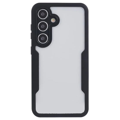 For Samsung Galaxy S24 Case Acrylic+TPU Clear Phone Cover with PET Screen Protector