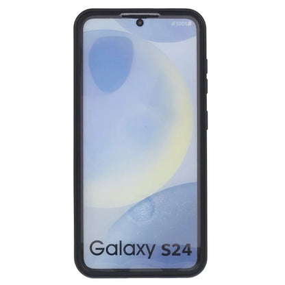For Samsung Galaxy S24 Case Acrylic+TPU Clear Phone Cover with PET Screen Protector