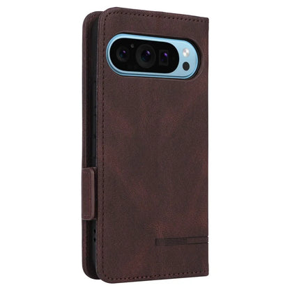 For Google Pixel 9 Shockproof Case Wallet Hardware Decor PU Leather Phone Cover