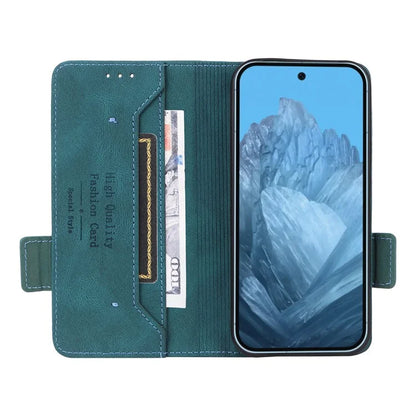 For Google Pixel 9 Shockproof Case Wallet Hardware Decor PU Leather Phone Cover