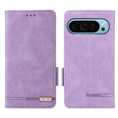For Google Pixel 9 Shockproof Case Wallet Hardware Decor PU Leather Phone Cover