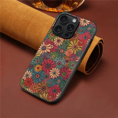 For iPhone 14 Pro Back Case Flower Floral Pattern Design Cell Phone Cover