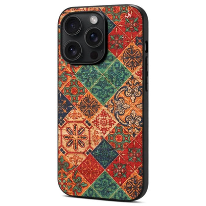 For iPhone 14 Pro Back Case Flower Floral Pattern Design Cell Phone Cover